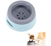 Bebedero Perro Anti-Salpicaduras, 750ml Cuenco de Agua para Perros, Dispensador de Agua para Perros y Gatos, Anti-Desbordamiento Tazón para Mascotas, Azul