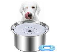 Bebedero Perro Antigoteo 3L De Acero Inoxidable Sin Derrames No Mojada Boca, Bebedero Antivuelco para Perros y Gatos