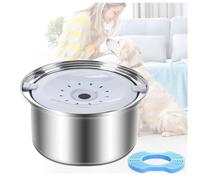 Bebedero Perro Antigoteo 3L De Acero Inoxidable Sin Derrames No Mojada Boca, Bebedero Perro Agua Fria para Mascotas Desordenados