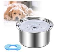 Bebedero Perro Antigoteo 3L De Acero Inoxidable Sin Derrames No Mojada Boca, Bebedero Perro Grande para Perros y Gatos