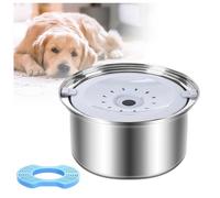 Bebedero Perro Antigoteo 3L De Acero Inoxidable Sin Derrames No Mojada Boca, Bebedero Refrescante Perro para Perros y Gatos