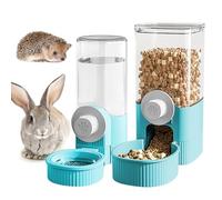 Bebedero y alimentador automático BORDEAG, dispensador automático de alimentos y agua para colgar, adecuado para conejos y gatos