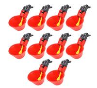 Bebederos de Pollo automáticos Tazas 10 Piezas Plástico Bebedero de Aves de Corral Bebedero Bebederos de Agua Tazas Tazones para Aves Pato Codorniz Paloma Gallina Ganadería(#3)