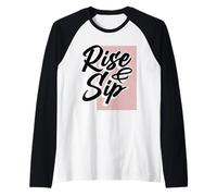 Bebedor de café Rise & Sip Coffee Lover Camiseta Manga Raglan