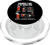 Bebedor de Cerveza Amante del Alcohol Divertido Ale Adicto PopSockets PopGrip para MagSafe