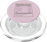 Bebedor de degustación de vinos Funny Wine Información nutricional Botella de Vidrio PopSockets PopGrip para MagSafe