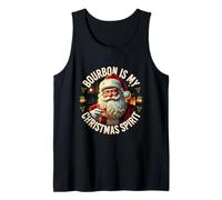 Bebedor Navidad Santa Bourbon Is My Christmas a Spirit Camiseta sin Mangas