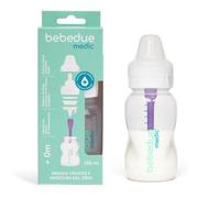 Bebedue Medic | Biberón Anticólicos con Sistema de Ventilación Interna que Reduce Cólicos y Gases | Tetina Adaptada por Edad | Sin BPA | Disponible en 160ml, 260ml y 330ml (160 ml)