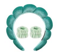 BEBEEPOO Diademas de spa para lavarse la cara, paquete combinado de diadema de maquillaje de terciopelo, diademas de maquillaje hinchadas para lavado facial, máscara, tratamiento de la piel