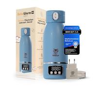 BEBELUX V2 Calentador de biberones - Temperatura perfecta en 2 minutos para hasta 500 ml de leche, leche materna y agua | 15 botellas por carga | Sin BPA y esterilización hasta 100 °C | Ajustable 35