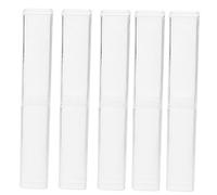 BEBEMOKO 10 Piezas Estuche de Lápices Transparente con Tapa Organizador de Bolígrafos y Lápices Caja de Almacenamiento Segura y Práctica para Estudiantes y Oficina