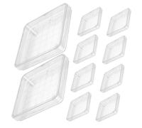 BEBEMOKO 10 piezas Platos Petri Transparentes con Tapa Bandejas Cuadradas para Laboratorio Microbiología Cultivo Plantas y Tejidos Investigación Científica Segura