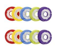 BEBEMOKO 10 Soportes Portátiles de Silicona para Carretes de Hilo de Pescar, Organizador Ligero para Almacenamiento y Devanadera en Actividades de Pesca