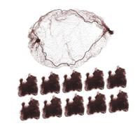 BEBEMOKO 100 piezas Pelo Invisible con Borde Elástico Natural Pack Unidades Cobertura para Moños y Pelucas para Varios y Estilos
