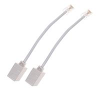 BEBEMOKO 2 piezas Adaptador Unidades Convertidor de Cable para Línea Telefónica Ethernet Compacto y Duradero para Conexión de Teléfono Analógico y Fax