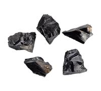 BEBEMOKO 5piezas Adornos De Obsidiana Natural Irregulares Para Decoración Del Hogar Piedras Decorativas De Obsidiana Para Yoga y Fotografía