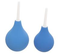 BEBEMOKO Bulbos De Limpieza De Oídos 2 Piezas (89 Ml y 160 Ml) Azul, Herramienta De Succión Manual Segura, Antideslizante, Para Adultos y Niños, Cuidado e Higiene Auditiva Doméstica