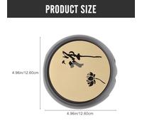 BEBEMOKO Calentador de Tetera Cerámico Negro Base Antideslizante Soporte para Vela sin Cera Calentador Japonés para Té en Casa y Mantenimiento de Temperatura