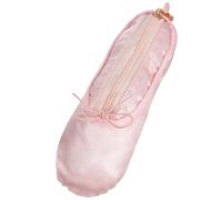 BEBEMOKO Estuche de Maquillaje Diseño de Zapatilla de Ballet, Organizador de Bolígrafos y Accesorios para Amantes del Baile, Amplio Espacio y Cremallera Resistente