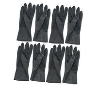 BEBEMOKO Guantes de Goma Impermeables Largos 4 para Teñir el Cabello Antideslizantes Protegidos para Jardinería y Reparaciones Guantes de Peluquería Uso Doméstico
