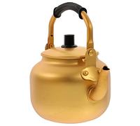BEBEMOKO Hervidor de Agua Antiscaldante de Aluminio 1L Tetera Hervidor de Cocina para Inducción y Gas Mango Cómodo para y Café