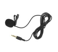 BEBEMOKO Micrófono de Solapa Profesional para Smartphone Clip Metálico Negro, Pequeño y Portátil para Grabación de Vídeo y Entrevistas, Uso Manos Libres y Plug-and-Play, Adecuado