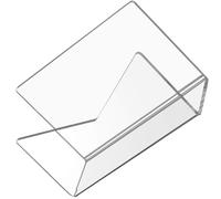 BEBEMOKO Organizador de Archivos para Escritorio Acrílico Transparente Estante de Almacenamiento de Sobres Reutilizable Soporte para Carpetas y Cartas Expositor Práctico para Oficina y