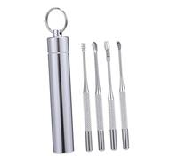 BEBEMOKO Palillos Para Oídos Cureta De Acero Inoxidable Cuchara Limpiadora Para Uso Baño o Cuidado Personal Palillo Espiral Para Oídos Adultos