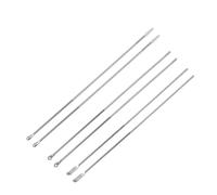 BEBEMOKO Palillos para Oídos de Acero Inoxidable 6 Piezas, Kit Removedor de Cerumen Mango Antideslizante, Herramienta Práctica para Limpieza Diaria y Cuidado del Oído en Casa