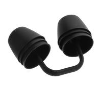 BEBEMOKO Pinza Nasal de Silicona Negra 12-14 Mm Reutilizable para Natación, Tapón Nasal Antideslizante para Adultos, Accesorio Cómodo y Seguro para Entrenamiento y Competición Acuática