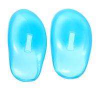 BEBEMOKO Protector Auditivo De Silicona Para Tinte De Cabello 1 Par Diseño Elástico Uso Peluquería Protección Auditiva Cómoda Adecuado Para Uso Personal y Comercial Azul