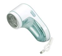 BEBEMOKO Removedor De Pelusas Eléctrico Cargable Quitapelusas Para Ropa Sofás y Cortinas Incluye Cuchillas De Inoxidable Verde