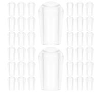 BEBEMOKO Tapas Transparentes para Extremos de Perchas de Ropa, Protector de Rosca de Alambre de 5 Mm, Cubiertas de Punta para Ganchos y Perchas, 100 Unidades, Ideales para Hogar