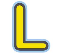 Bebemon BB093 - Letra decorativa, L amarillo