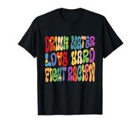 Beber Agua Amor Lucha Dura Racismo Activismo Orgullo Inmigrantes Camiseta