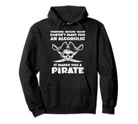 Beber Before Noon Makes You Pirate Funny Dad Hombres Mujeres Sudadera con Capucha