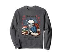 Beber Café Evitar La Gente Leer Libros Sudadera