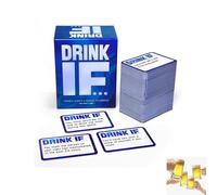 Beber si Siempre Hay una razón para hidratar el Juego de Cartas, Tarjetas multijugador para la Noche de insomnio, Juegos Divertidos para Beber para Adultos: 300 Cartas avanzadas (1pc)