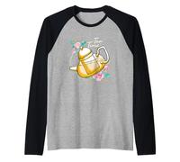 Beber té Divertido Bebedor de té Amante del té Hora del té Camiseta Manga Raglan