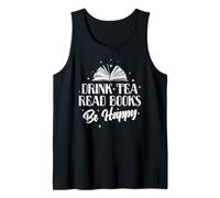 Beber té Leer Libros Sé Feliz Leer Camiseta sin Mangas
