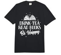 Beber té Leer Libros Sé Feliz Leer Comfort Colors Adult Heavyweight T-Shirt