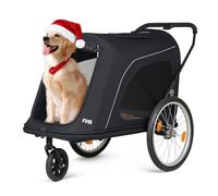 Beberoad Pets R8 Cochecito plegable extra grande para mascotas, cochecito para perros y remolque para mascotas para perros grandes de menos de 100 libras, perros inmóviles, discapacitados y