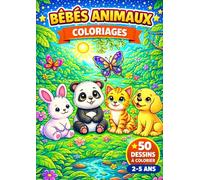 Bébés animaux: Livre de coloriage Bébés animaux pour enfants - 50 coloriages pour les enfants de 2 à 5 ans (JemColorier)