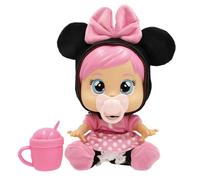 BEBÉS LLORONES Disney Minnie Muñeca bebé Bebés Llorones Loving Care Inspirado en Minnie Mouse, Incluye 3 Accesorios y llora lágrimas Reales. Niños de 3 años en adelante.