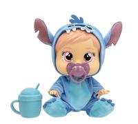 BEBÉS LLORONES Disney Stitch Muñeca bebé Bebés Llorones Loving Care Inspirado en Stitch, Incluye 3 Accesorios y llora lágrimas Reales. Niños de 3 años en adelante.