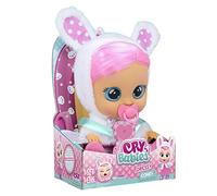 BEBÉS LLORONES Dressy Coney el conejo | Muñeca interactiva que llora de verdad con Pelo a peinar, Ropa para vestir y Accesorios para jugar - Juguete y Regalo ideal para niños y niñas +2 Años