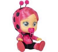 BEBÉS LLORONES Dressy Lady la mariquita | Muñeca interactiva que llora de verdad con pelo a peinar y ropa para vestir con Accesorios para jugar - Juguete y Regalo para niños y niñas +18 Meses