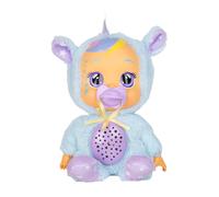 BEBÉS LLORONES Goodnight Starry Sky Jenna | Muñeca suave Quitamiedos para dormir, que llora lágrimas LED y proyecta Estrellas con Música relajante - Regalo para niños y niñas +2 Años
