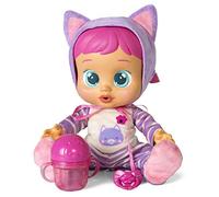 BEBÉS LLORONES Katie | Muñeca interactiva que llora de verdad con chupete y Pijama de Gatita - Juguete y Regalo para niñas y niños +18 Meses
