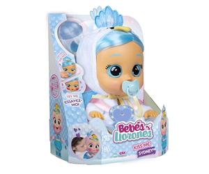 BEBÉS LLORONES Kiss Me Sydney | Muñeca interactiva que se Sonroja con un beso y Llora como un bebé con Pelo para peinar, Ropa para vestir y Accesorios - Juguete y Regalo para niños +18 Meses